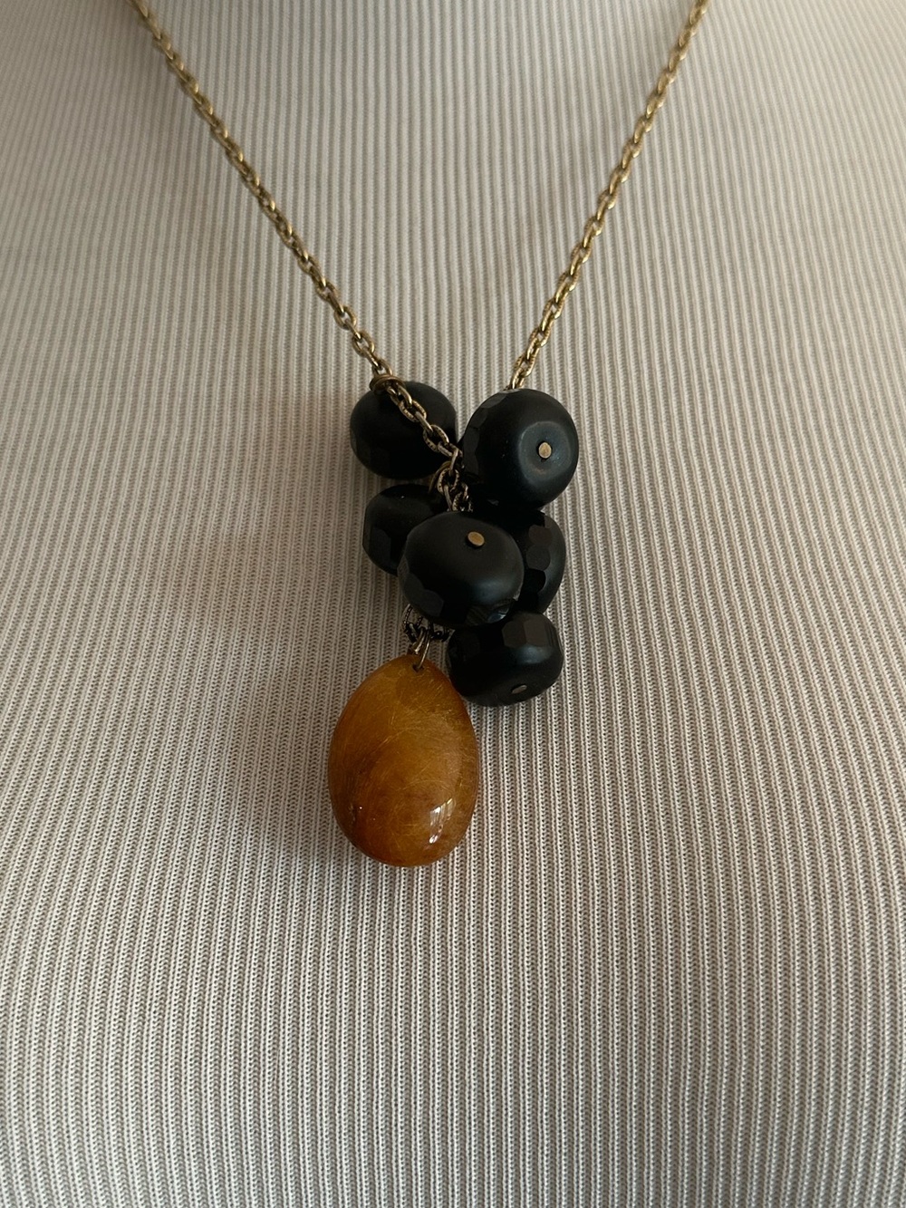 Amber Pendant Necklace